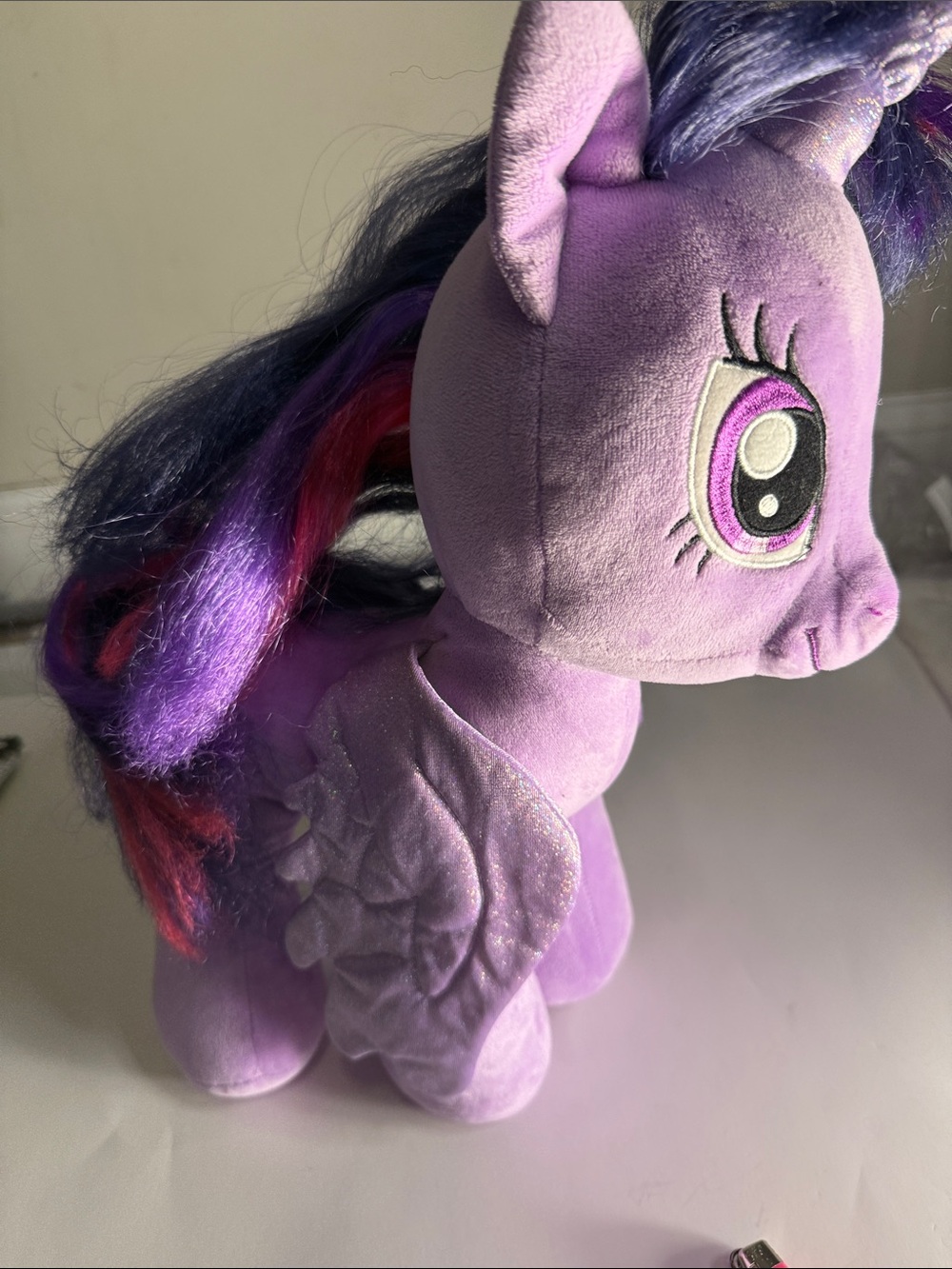 My Little Pony Purple Plush Pony with Blue and Pink Hair